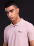 Men Solid Slim Fit Polo T-shirt with MATPIQ