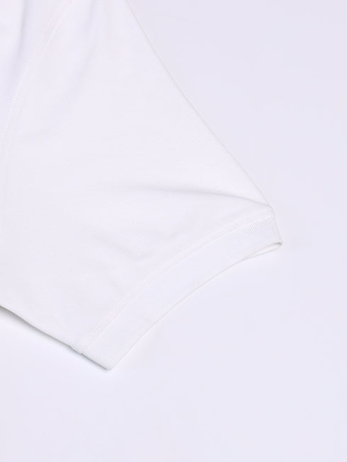 Men Solid Slim Fit Polo T-shirt with MATPIQ