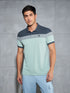 Men Colorblock Slim Fit Polo T-shirt with MATPIQ