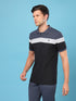 Men Colorblock Slim Fit Polo T-shirt with MATPIQ