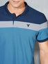 Men Colorblock Slim Fit Polo T-shirt with MATPIQ