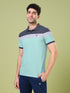 Men Colorblock Slim Fit Polo T-shirt with MATPIQ