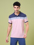 Men Colorblock Slim Fit Polo T-shirt with MATPIQ