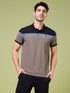 Men Colorblock Slim Fit Polo T-shirt with MATPIQ