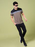 Men Colorblock Slim Fit Polo T-shirt with MATPIQ