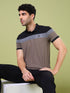Men Colorblock Slim Fit Polo T-shirt with MATPIQ
