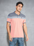 Men Colorblock Slim Fit Polo T-shirt with MATPIQ
