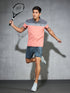 Men Colorblock Slim Fit Polo T-shirt with MATPIQ