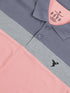 Men Colorblock Slim Fit Polo T-shirt with MATPIQ