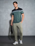 Men Colorblock Slim Fit Polo T-shirt with MATPIQ