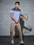 Men Colorblock Slim Fit Polo T-shirt with MATPIQ