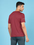 Men Solid Slim Fit Crew Neck T-shirt with DOUBLE COOL