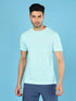 Men Solid Slim Fit Crew Neck T-shirt with DOUBLE COOL