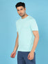 Men Solid Slim Fit Crew Neck T-shirt with DOUBLE COOL
