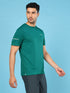 Men Solid Slim Fit Crew Neck T-shirt with DOUBLE COOL