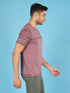Men Solid Slim Fit Crew Neck T-shirt with DOUBLE COOL