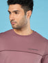 Men Solid Slim Fit Crew Neck T-shirt with DOUBLE COOL