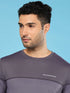 Men Solid Slim Fit Crew Neck T-shirt with DOUBLE COOL