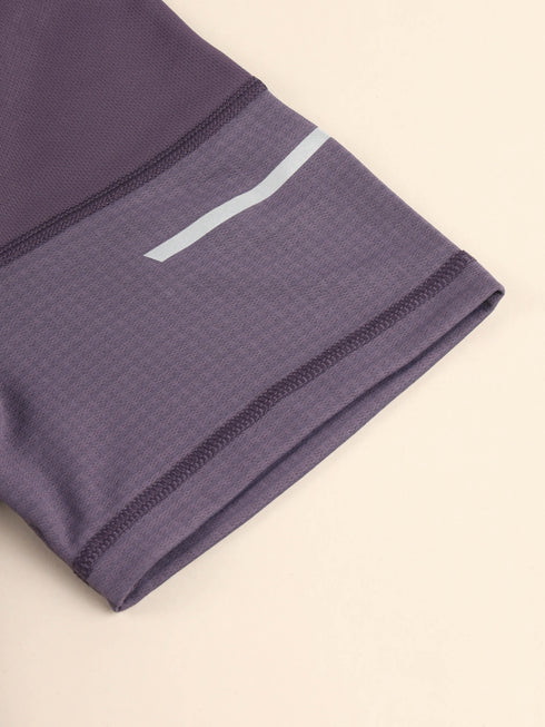 Men Solid Slim Fit Crew Neck T-shirt with DOUBLE COOL
