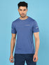 Men Solid Slim Fit Crew Neck T-shirt with DOUBLE COOL