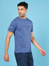 Men Solid Slim Fit Crew Neck T-shirt with DOUBLE COOL