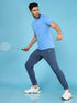 Men Solid Slim Fit Crew Neck T-shirt with DOUBLE COOL