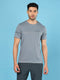 Men Solid Slim Fit Crew Neck T-shirt with DOUBLE COOL