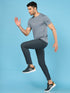 Men Solid Slim Fit Crew Neck T-shirt with DOUBLE COOL
