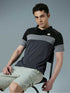 Men Colorblock Slim Fit Polo T-shirt with TECHNO COOL+