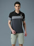Men Colorblock Slim Fit Polo T-shirt with TECHNO COOL+