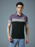 Men Colorblock Slim Fit Polo T-shirt with TECHNO COOL+
