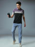 Men Colorblock Slim Fit Polo T-shirt with TECHNO COOL+