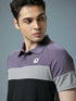 Men Colorblock Slim Fit Polo T-shirt with TECHNO COOL+