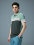 Men Colorblock Slim Fit Polo T-shirt with TECHNO COOL+