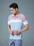 Men Colorblock Slim Fit Polo T-shirt with TECHNO COOL+