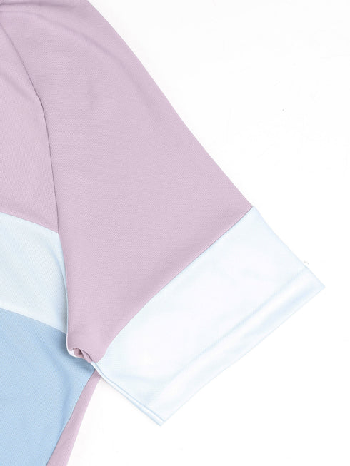 Men Colorblock Slim Fit Polo T-shirt with TECHNO COOL+