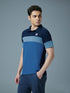 Men Colorblock Slim Fit Polo T-shirt with TECHNO COOL+