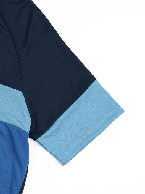 Men Colorblock Slim Fit Polo T-shirt with TECHNO COOL+