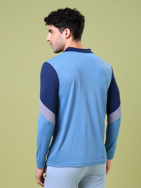 Men Solid Slim Fit Polo T-shirt with TECHNOCOOL+