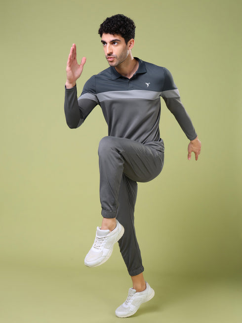 Men Solid Slim Fit Polo T-shirt with TECHNOCOOL+