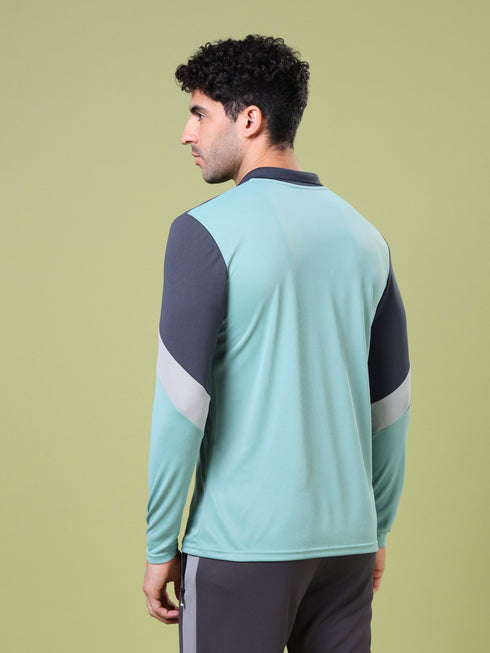 Men Solid Slim Fit Polo T-shirt with TECHNOCOOL+