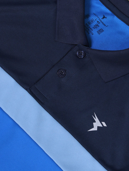 Men Solid Slim Fit Polo T-shirt with TECHNOCOOL+