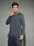Men Solid Slim Fit Round Neck Sports T-shirt with COTFLEX