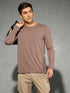 Men Solid Slim Fit Round Neck Sports T-shirt with COTFLEX
