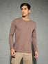 Men Solid Slim Fit Round Neck Sports T-shirt with COTFLEX