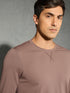 Men Solid Slim Fit Round Neck Sports T-shirt with COTFLEX
