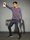 Men Solid Slim Fit Round Neck Sports T-shirt with COTFLEX
