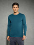 Men Solid Slim Fit Round Neck Sports T-shirt with COTFLEX