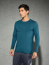 Men Solid Slim Fit Round Neck Sports T-shirt with COTFLEX
