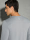 Men Solid Slim Fit Round Neck Sports T-shirt with COTFLEX